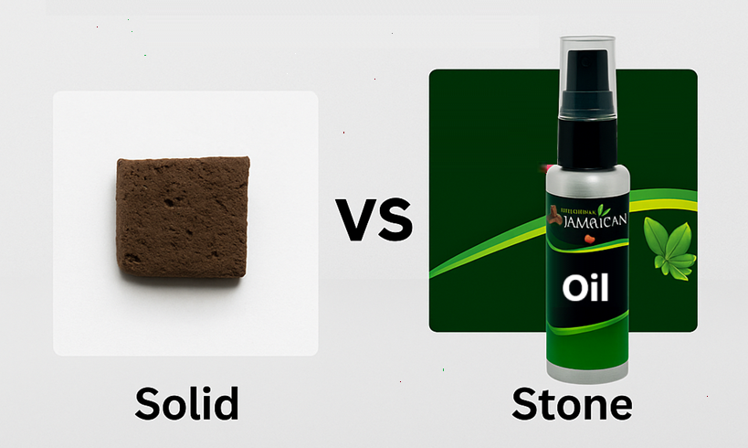Jamaican Stone Oil vs Solid Stone